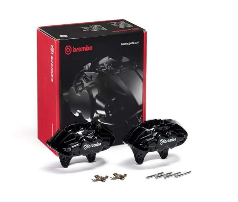 Brembo OE 16-21 BMW 3 M2/15-18 M3/15-20 M4 Hydraulic Front X-Style Brake Calipers - Black (BREFALD42)