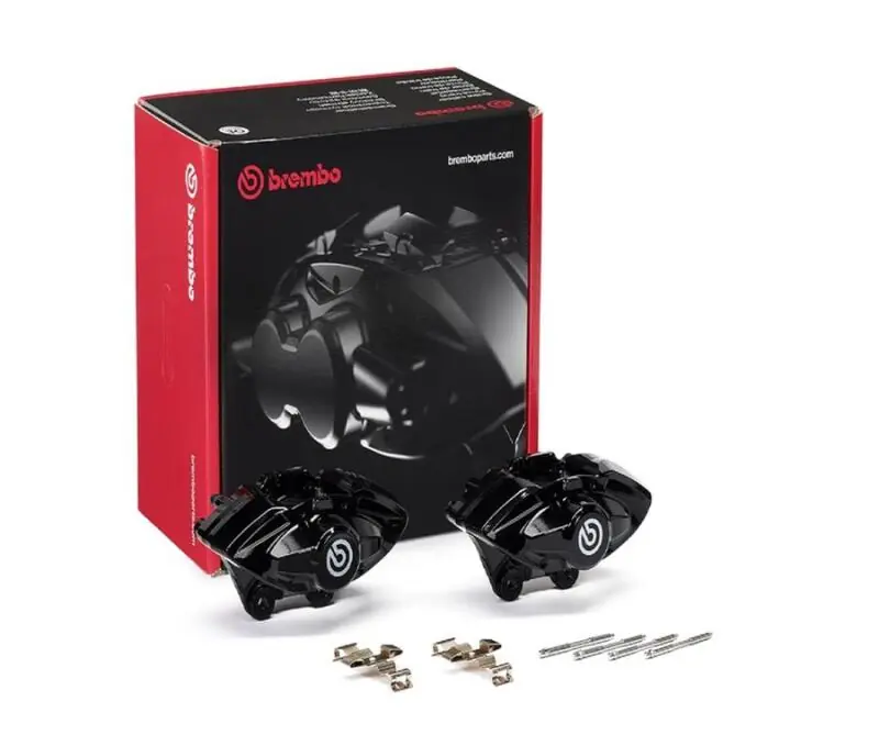 Brembo OE 16-21 BMW M2/17-18 M3/17-20 M4/14-16 M235i Hydraulic Rear X-Style Brake Calipers - Black (BREFALD52)