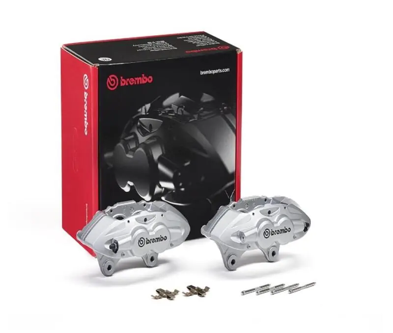 Brembo OE 16-21 BMW M2/15-18 M3/15-20 M4 Hydraulic Front X-Style Brake Calipers - Silver (BREFALE42)