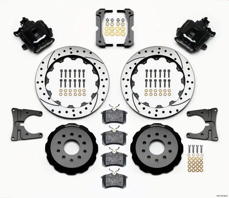 Wilwood Combination Parking Brake Rear Kit 12.88in Drilled 2005-2014 Mustang (WIL140-10159-D)