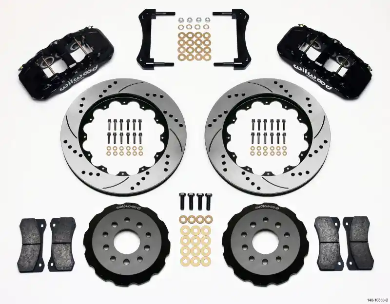 Wilwood AERO6 Front Hat Kit 14.00 Drilled 2005-2014 Mustang (WIL140-10830-D)