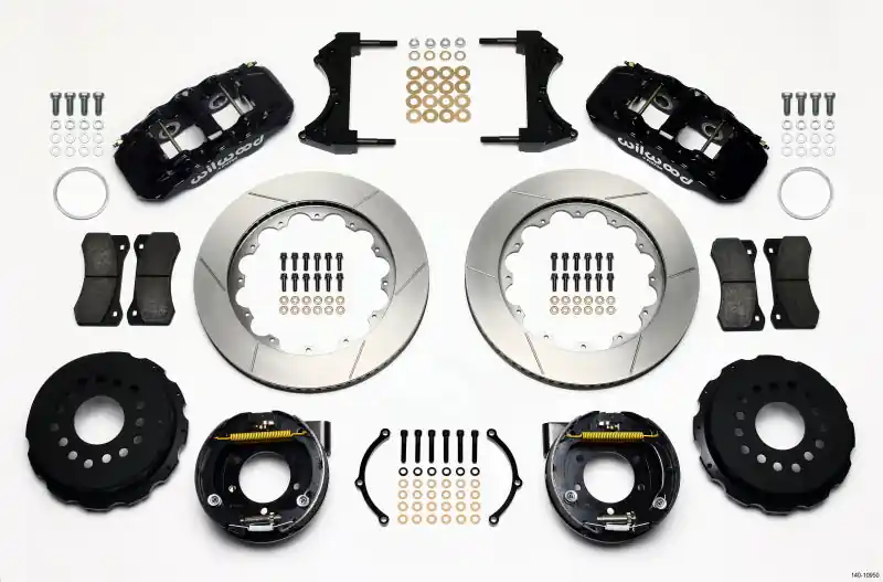 Wilwood AERO4 Rear P-Brake Kit 14.00in 2005-2014 Mustang (WIL140-10950)
