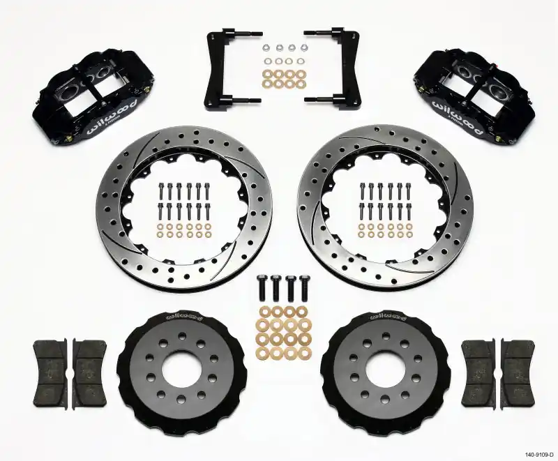 Wilwood Narrow Superlite 6R Front Hat Kit 13.06in Drilled 2005-2014 Mustang (WIL140-9109-D)