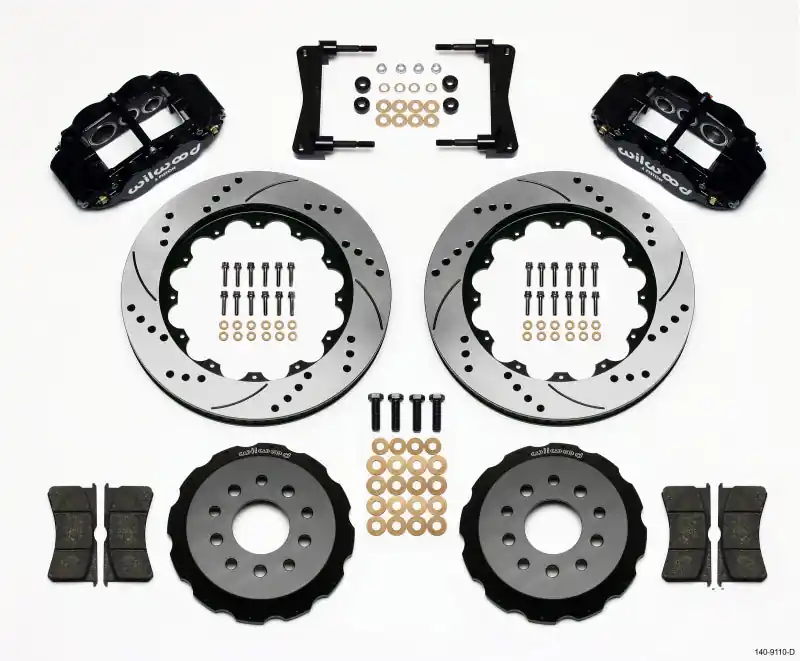 Wilwood Narrow Superlite 6R Front Hat Kit 14.00in Drilled 2005-2014 Mustang (WIL140-9110-D)