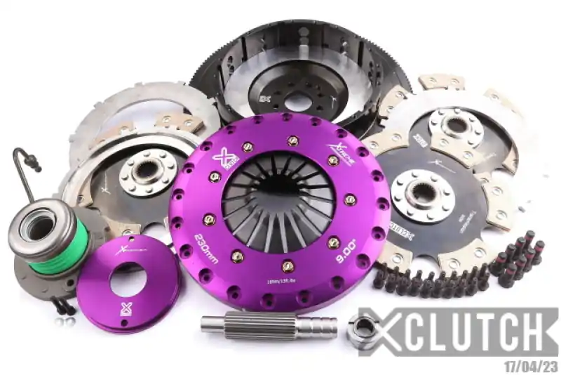 XClutch 07-12 Ford Mustang Shelby GT500 5.4L 9in Triple Solid Ceramic Clutch Kit (XCLXKFD23681-3E)
