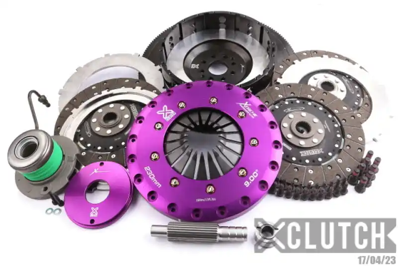 XClutch 07-12 Ford Mustang Shelby GT500 5.4L 9in Triple Solid Organic Clutch Kit (XCLXKFD23681-3G)