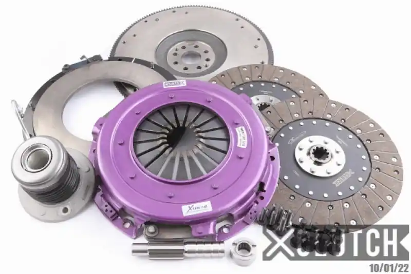 XClutch 05-10 Ford Mustang GT 4.6L 10.5in Twin Solid Organic Clutch Kit (XCLXKFD27657-2G)