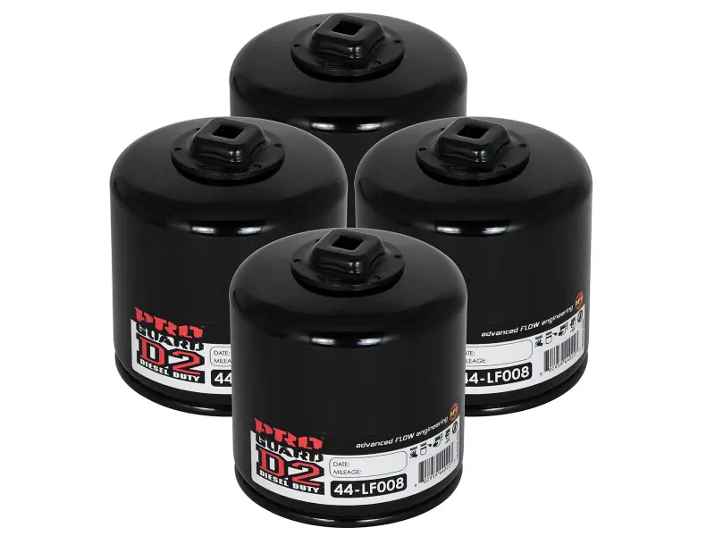aFe Pro GUARD D2 Oil Filter 93-11 Ford Gas Trucks V8 4.6L/5.4L/5.8L (4 Pack) (AFE44-LF008-MB)