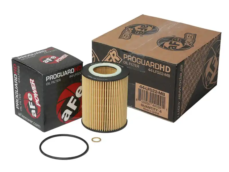 aFe Pro GUARD D2 Oil Filter 96-06 BMW Gas Cars L6 (4 Pack) (AFE44-LF022-MB)