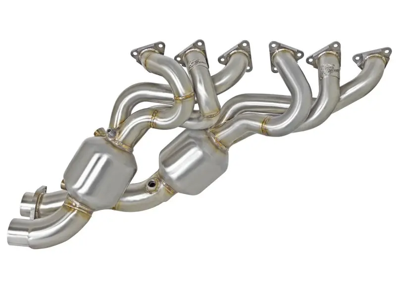 aFe Twisted Steel Headers (Catted) 01-06 BMW M3 L6-3.2L S54 (AFE48-36314-HC)