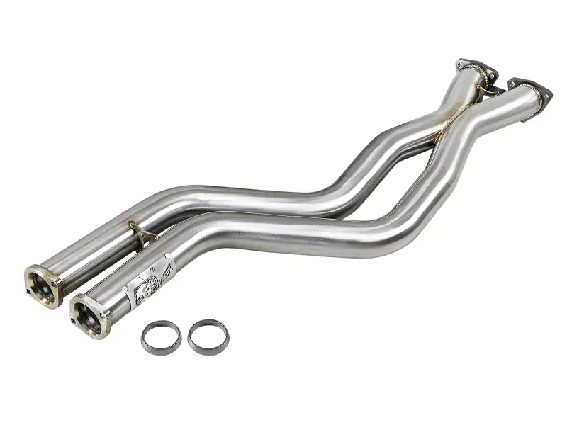 aFe Twisted Steel HDR X-Pipe SS-304 01-06 BMW M3 3.2L S54 (AFE48-36324)