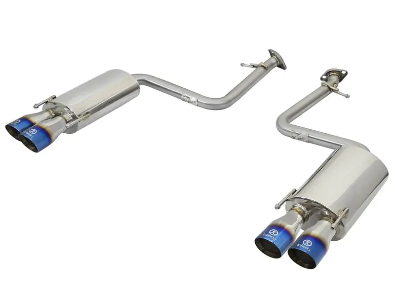 aFe Takeda 16-17 Lexus RC 200T 2.0L (t) 2in. SS Axle-Back Exhaust System w/Polished Blue Tips (AFE49-36037-L)