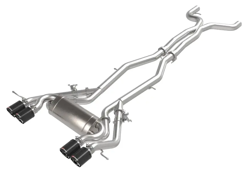 aFe MACHForce XP Exhausts Cat-Back SS 19-21 BMW M2 Competition L6-3.0L w/Carbon Tips (AFE49-36351-C)