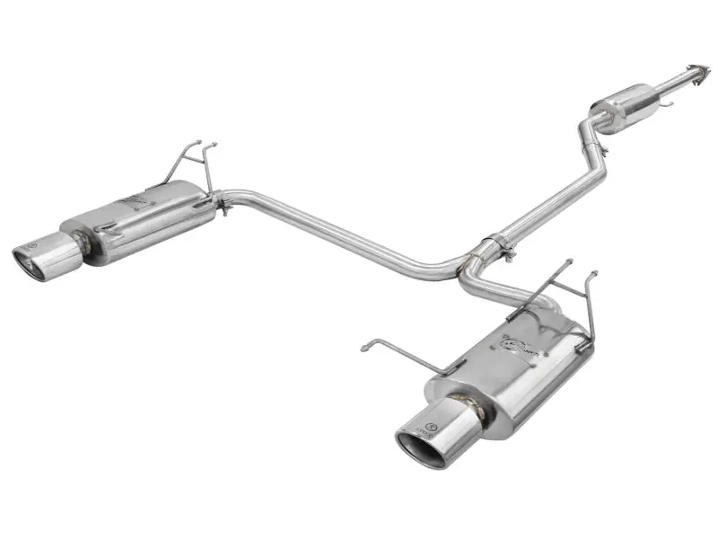 aFe Takeda Exhaust 2.25in to 2in Dia 304SS Cat-Back w/Polished Tips 08-12 Honda Accord Coupe V6 3.5L (AFE49-36612)