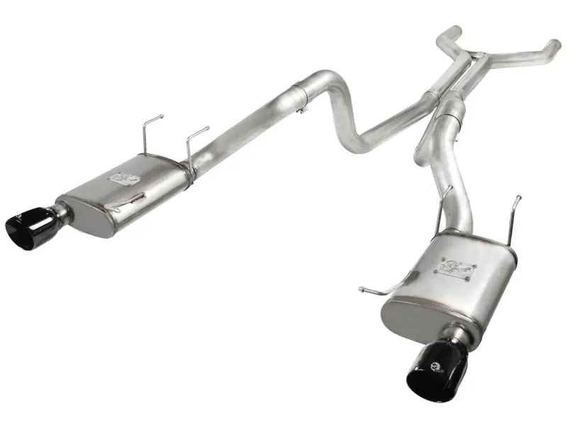 aFe MACHForce XP Cat-Back Exhaust 3in SS w/ Black Tips 11-14 Ford Mustang GT V8 5.0L (AFE49-43049-B)