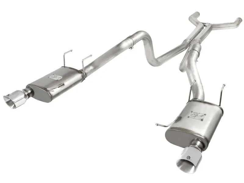aFe MACHForce XP Cat-Back Exhaust 3in SS w/ Polished Tips 11-14 Ford Mustang GT V8 5.0L (AFE49-43049-P)