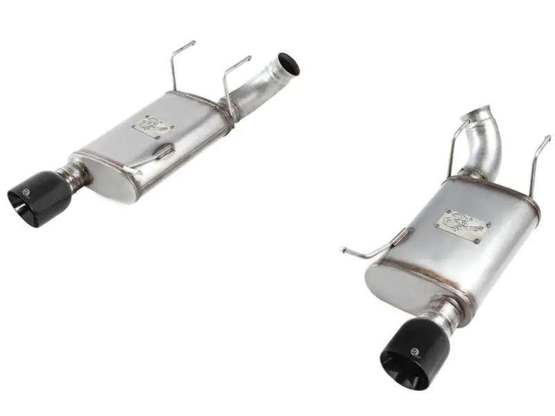 aFe MACHForce XP Exhaust 11-14 Ford Mustang GT V8-5.0L 3in. Stainless Steel Axle-Back w/Black Tips (AFE49-43052-B)