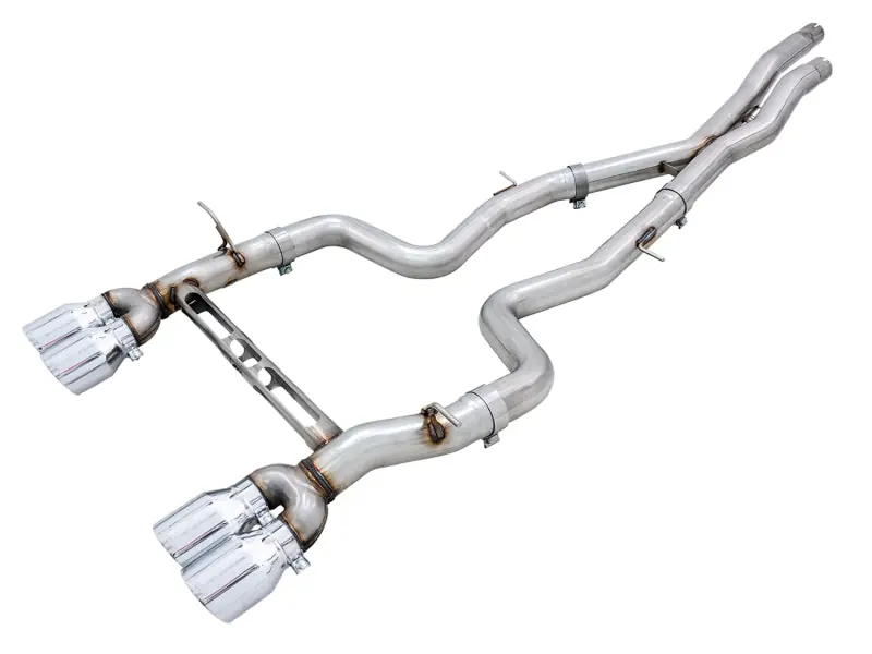 AWE Tuning BMW F8X M3/M4 Track Edition Catback Exhaust - Chrome Silver Tips (AWE3020-42082)