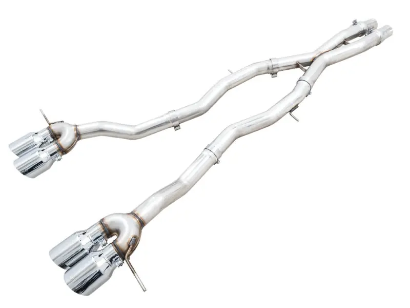 AWE Track Edition Catback Exhaust for BMW G8X M3/M4 - Chrome Silver Tips (AWE3020-43482)
