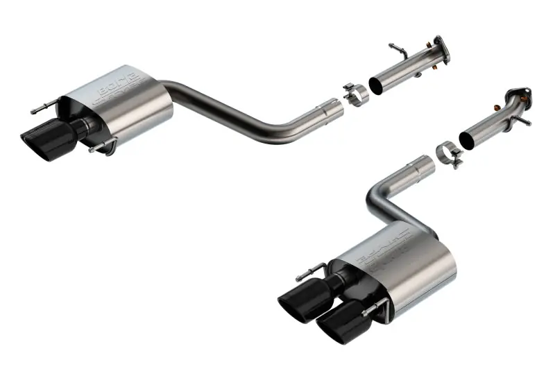 Borla 15-24 Lexus RC F Axle-Back Exhaust System S-Type - Black Chrome (BOR11981BC)