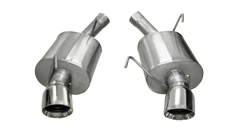 Corsa 2005-2010 Ford Mustang Shelby GT500 5.4L V8 Polished Sport Axle-Back Exhaust (COR14311)