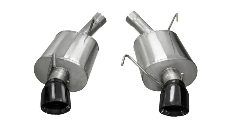 Corsa 2005-2010 Ford Mustang Shelby GT500 5.4L V8 Black Sport Axle-Back Exhaust (COR14311BLK)