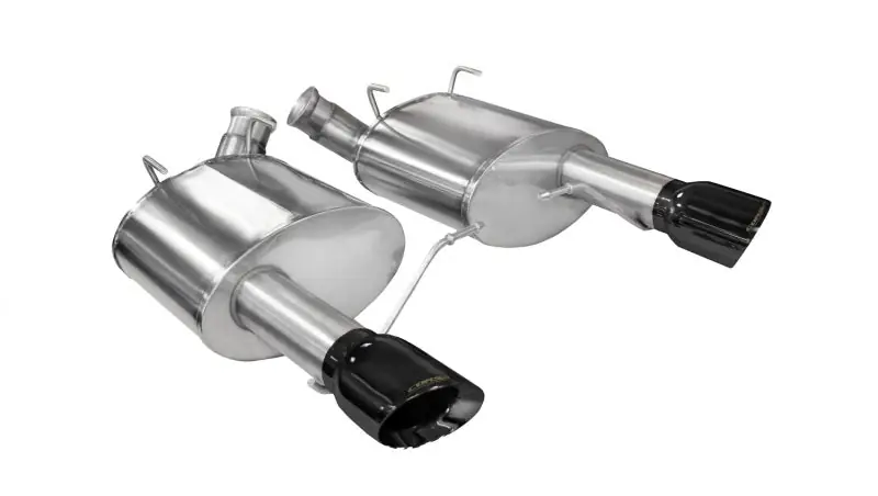 Corsa 2011-2014 Ford Mustang GT/Boss 302 5.0L V8 Black Sport Axle-Back Exhaust (COR14316BLK)