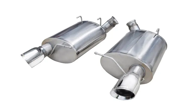 Corsa 2011-2012 Ford Mustang Shelby GT500 5.4L V8 Polished Sport Axle-Back Exhaust (COR14320)