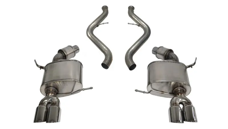 Corsa 2008-2012 BMW M3 Convertible E93 Polished Sport Cat-Back Exhaust (COR14568)