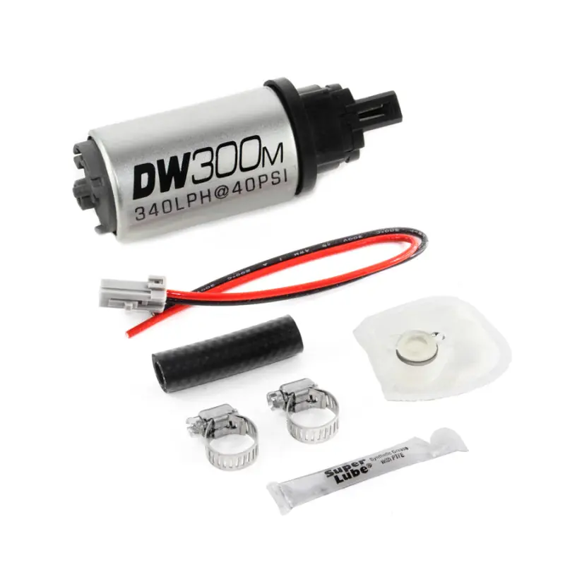 DeatschWerks 340 LPH Ford In-Tank Fuel Pump DW300M Series w/ 05-10 Mustang V6 / V8 Install Kit (DWK9-305-1034)