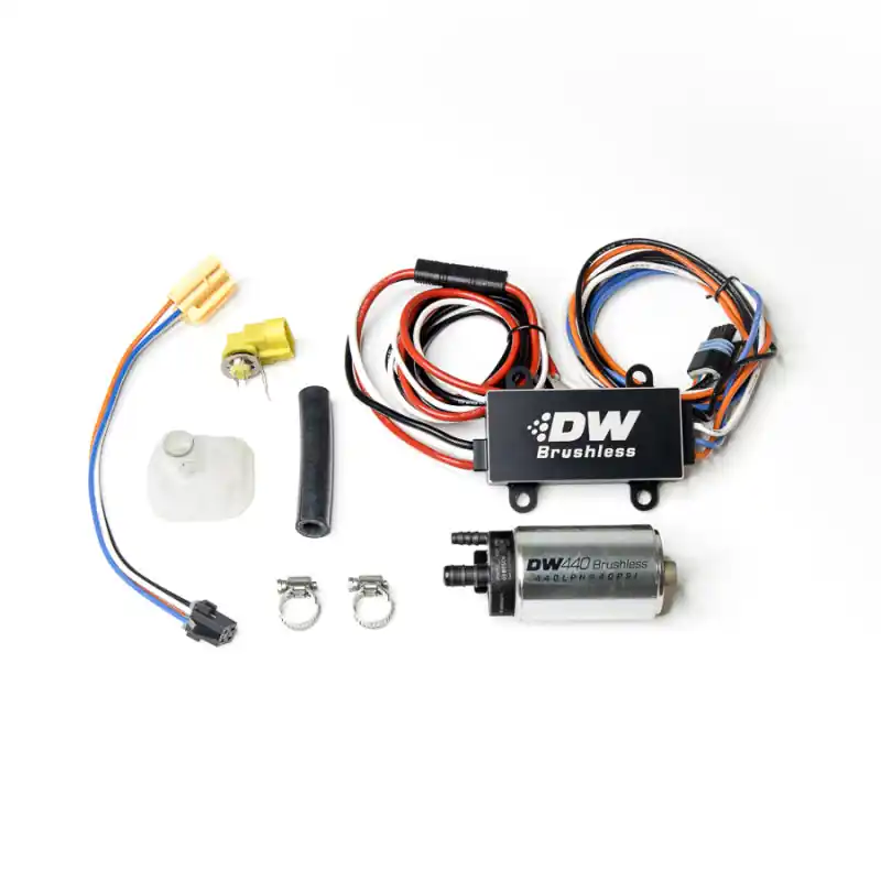 DeatschWerks DW440 440lph Brushless Fuel Pump Single/Dual Controller & Install 05-10 Ford Mustang GT (DWK9-441-C102-0905)