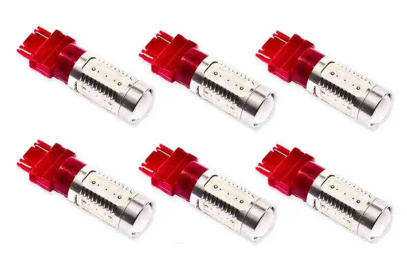 Diode Dynamics 3157 LED Bulb HP11 LED - Red Set of 6 (DIODD0051H)