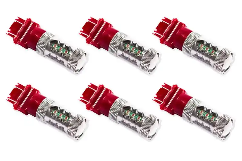 Diode Dynamics 3157 LED Bulb XP80 LED - Red Set of 6 (DIODD0059H)