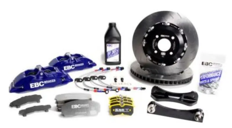 EBC Racing 00-07 BMW M3 (E46) Blue Apollo-4 Calipers 355mm Rotors Front Big Brake Kit (EBCBBK013BLU-1)