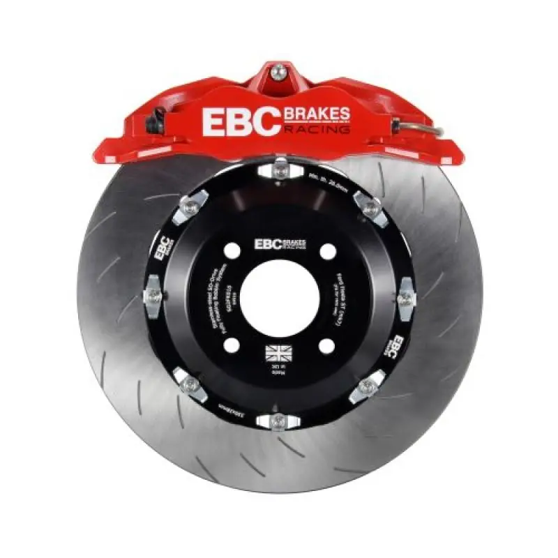 EBC Racing 00-07 BMW M3 (E46) Red Apollo-4 Calipers 355mm Rotors Front Big Brake Kit (EBCBBK013RED-1)