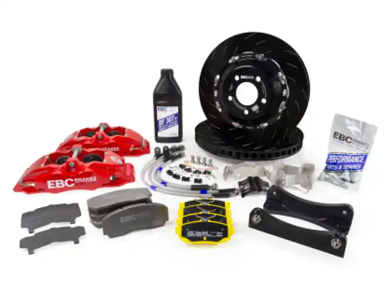 EBC Racing 14-19 BMW M3 F80/F82/F87 3.0T Black Apollo-4 380mm Rotors Front Big Brake Kit (EBCBBK035BLK-1)