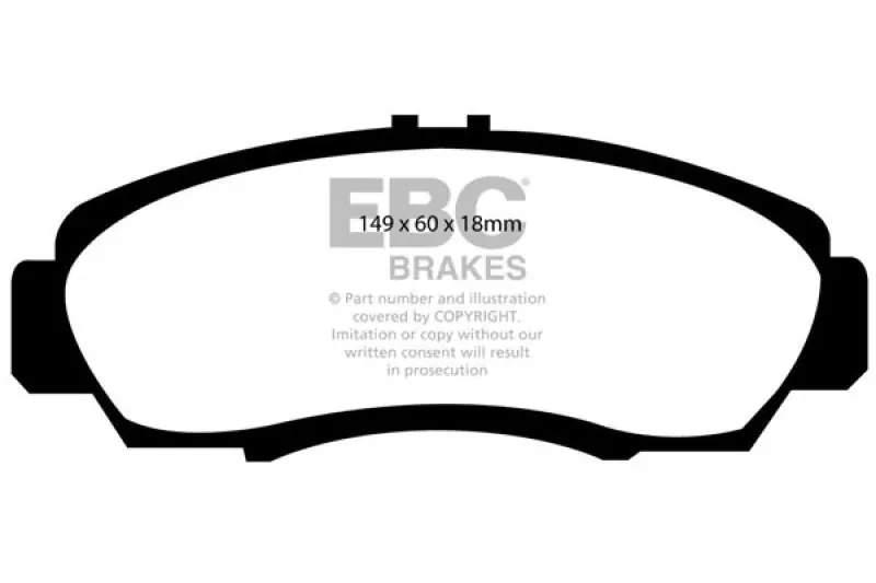 EBC 01-03 Acura CL 3.2 Greenstuff Front Brake Pads (EBCDP21610)