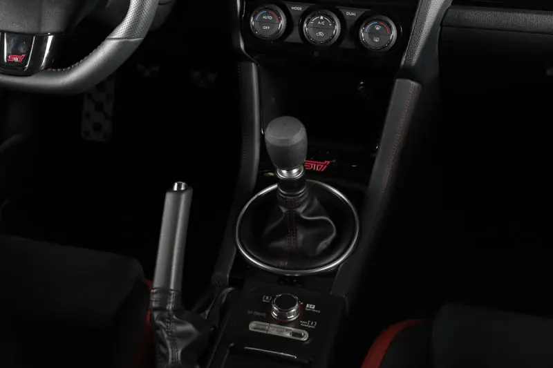GrimmSpeed Stubby Shift Knob Stainless Steel Black - M12x1.25 (GRM380002)