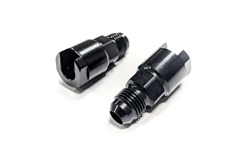 Haltech Flex Fuel Fittings 3/8 (GM Spring Lock) to -6AN Male w/Two Fittings (HALHT-011030)