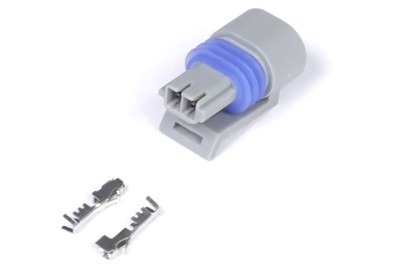 Haltech Delphi 2 Pin GM Style Air Temp Connector Grey Plug & Pins (HALHT-030410)