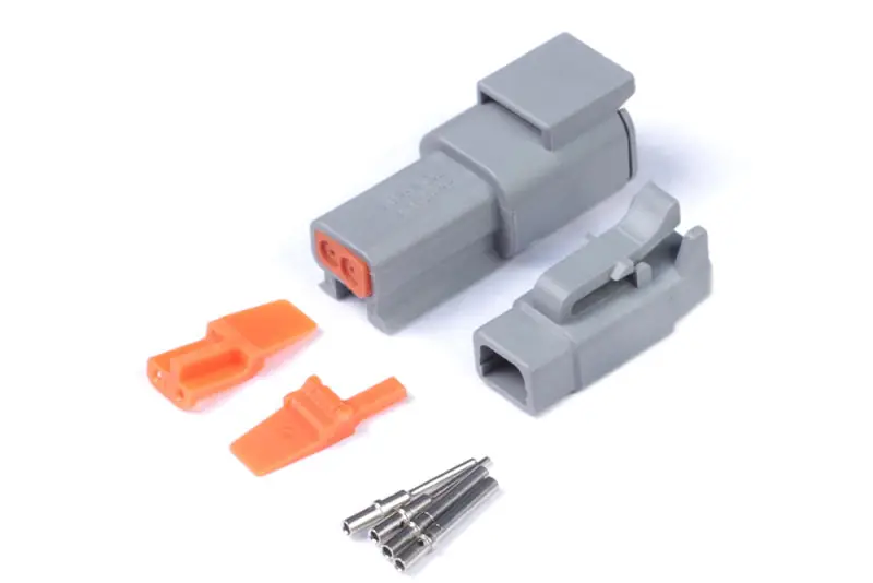 Haltech Matching Set of Deutsch DTM-2 Connectors 7.5 Amp Plug & Pins (HALHT-031012)