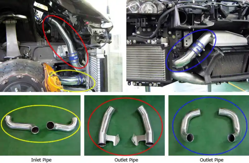 HKS 09-10 Nissan GT-R Intercooler Pipe Kit (2 inlet/4 outlet) (HKS13002-AN003)