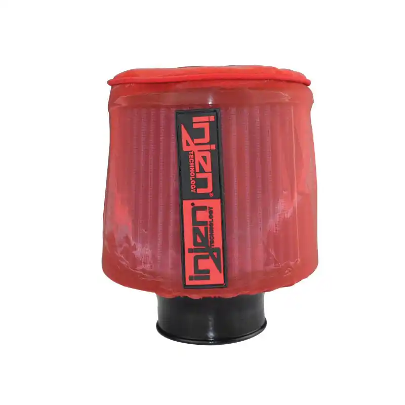 Injen Red Water Repellant Pre-Filter fits X-1022 6-1/2in Base / 8in Tall / 5-1/2in Top (INJ1038RED)