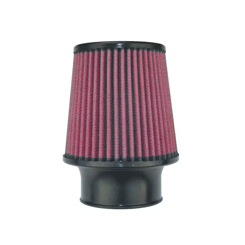 Injen High Performance Air Filter - 3.00 Black Filter 6 Base / 5 Tall / 4 Top - 45 Pleat (INJX-1017-BR)
