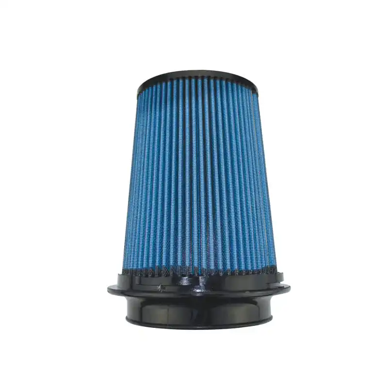 Injen SuperNano-Web Air Filter 5in Flange ID 7in Base/ 7.9in Height/ 5in Top/ Filter Monitor Nipple (INJX-1106-BB)
