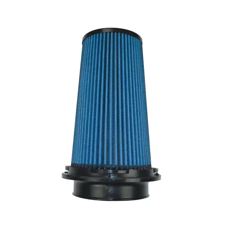 Injen NanoWeb Dry Air Filter- 4in Flange ID 6in Twist Lock Base 8.8in Media Height 4in Top (INJX-1110-BB)
