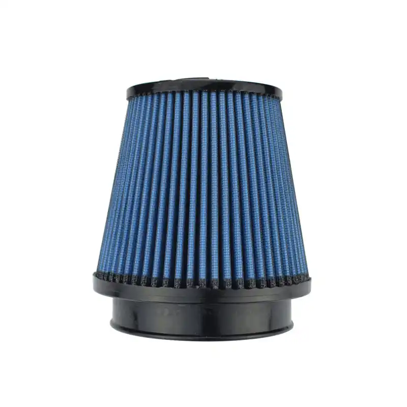 Injen NanoWeb Dry Air Filter 4in Flange ID / 5.5in Base / 5.4in Height / 4in Top (INJX-1128-BB)