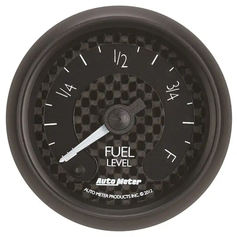 Autometer GT Series 52mm Full Sweep Electronic 0-280 ohm Fuel Level Programmable Empty-Full Range (ATM8010)