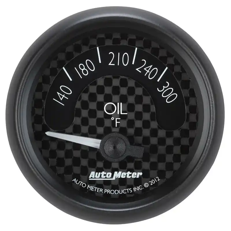 Autometer GT Series 52mm Short Sweep Electronic 140-300 Deg F Oil Temperature (ATM8048)