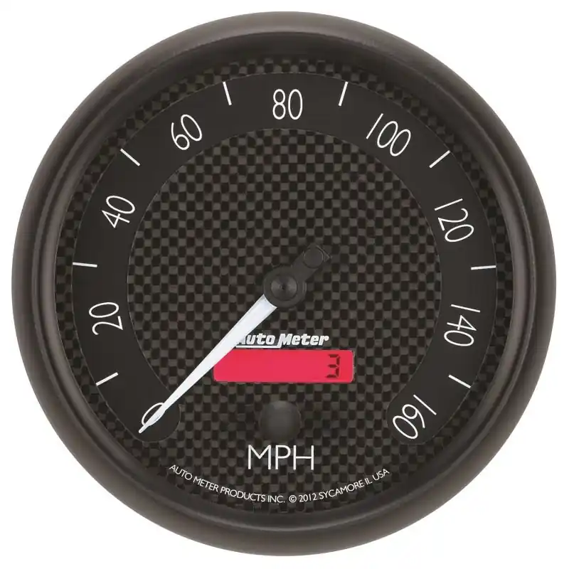 Autometer GT Series 5in In Dash 0-160 MPH Electronic Programmable Speedometer (ATM8089)